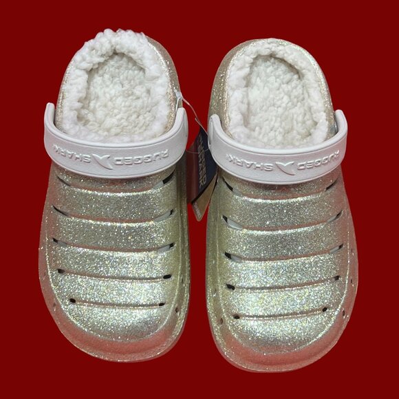 Rugged Shark - Unisex Kids Casual Lined - Clogs - Gold - 12 - Picture 4 of 14